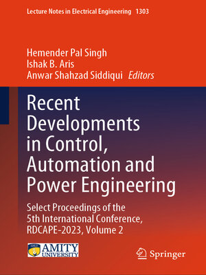 cover image of Recent Developments in Control, Automation and Power Engineering